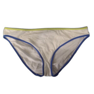 Aerie XXL White Multicolor Trim Bikini Bottom